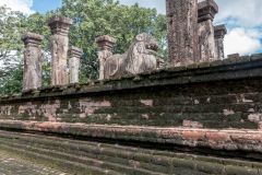 ruins of a council chamber in Polonnaruwa