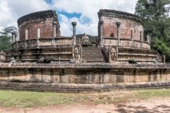 ruins of the vatadage in Polonnaruwa