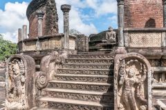 ruins of the vatadage in Polonnaruwa