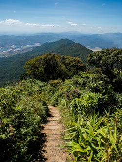 view from the top of Lang Biang