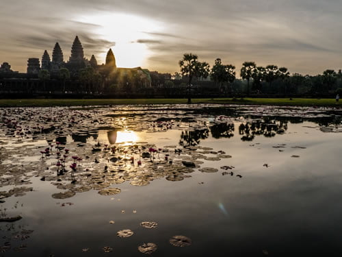 sunrise at Angkor Wat