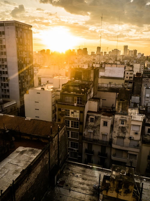 morning view from my apartment in Buenos Aires