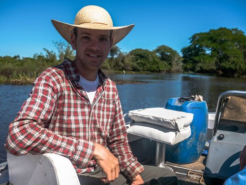 on the Cuiaba river looking for jaguars...