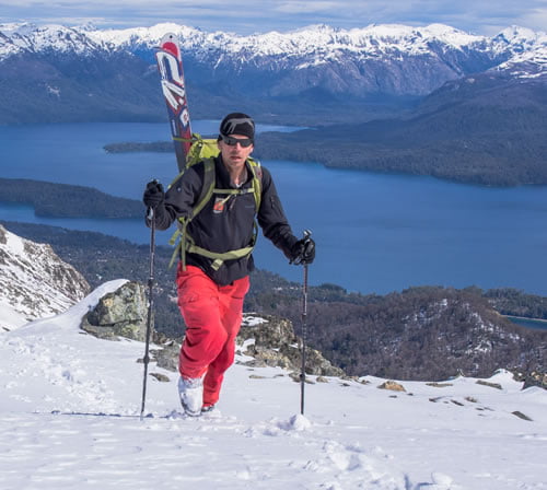 hiking in the backcountry of Cerro Bayo (photo credits: Ross Wightman)