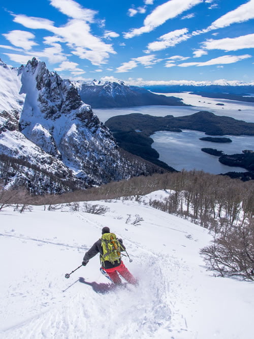 skiing down from Filo de las Cabras the views are pretty good (photo credits: Ross Wightman)