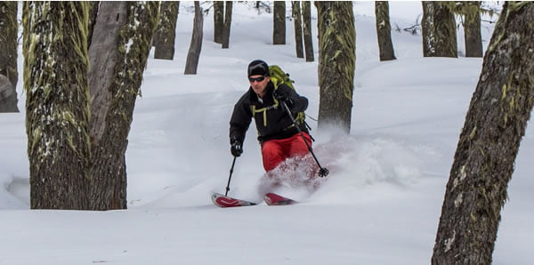 we found some nice snow in the trees... (photo credits: Ross Wightman)
