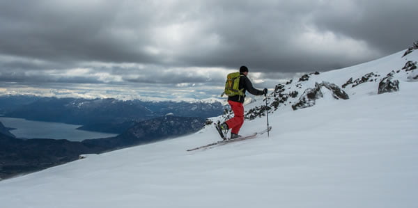skinning in a dramatic Patagonian landscape... (photo credits: Ross Wightman)