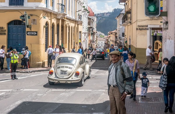 the historic center of Quito