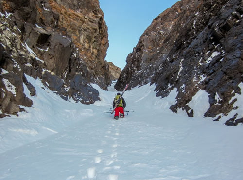 climbing couloir ouest de l'Adad was great fun! (photo credits: Jurriaan Huisman)