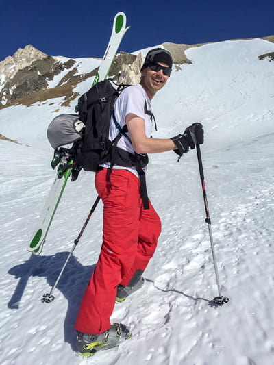 temperatures were pretty high during the ascent of Entre Rios (photo credits: Robby Sumpf)