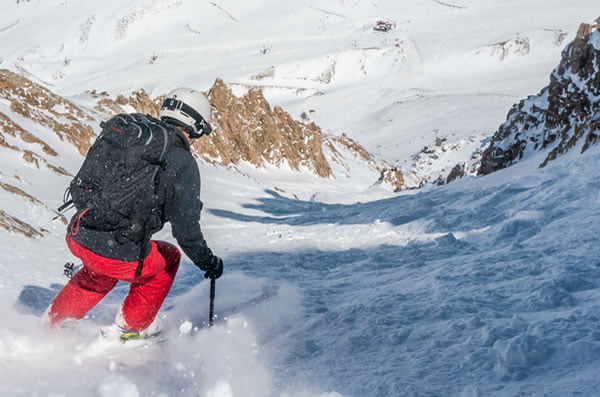 the Human Error couloir was in great condition after the storm
